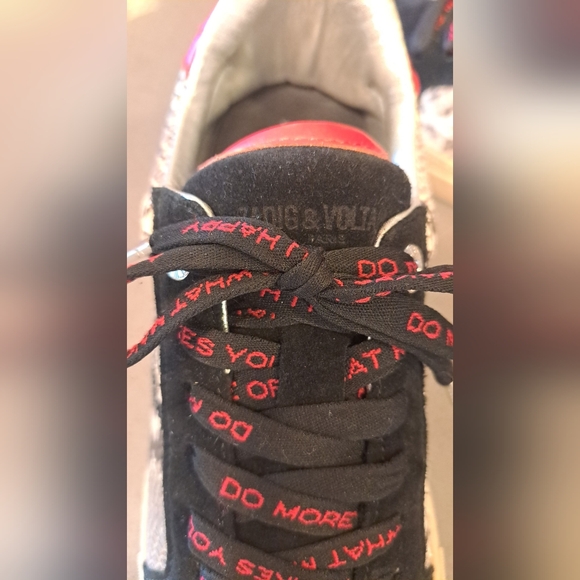 Zadig and Voltaire Womens Wild Snake Embossed Sneakers - Picture 7 of 13